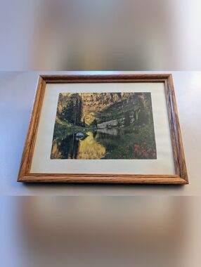 Vintage Wooden Frame. Natural Oak. 14"x11
